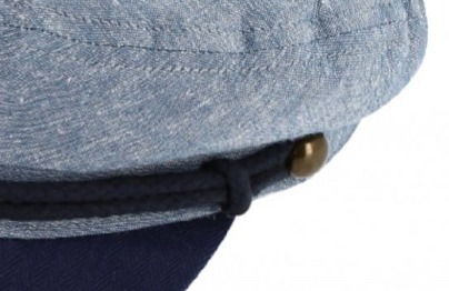 Námořnická kapitánka - Riders Cap Cotton - modrá bavlněná