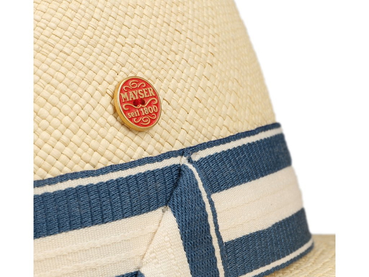 Luxusní klobouk Fedora - ručně pletený, UV faktor 80 - Ekvádorská panama - Mayser Gedeon Nature