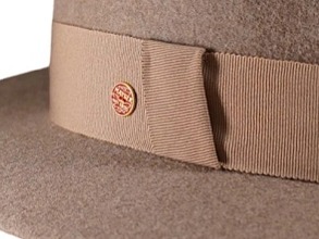 Dámský béžový nemačkavý fedora klobouk - Nane