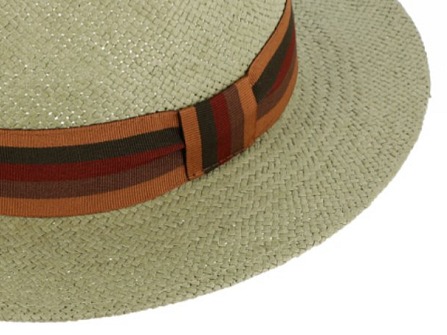 Letní khaki fedora klobouk od Fiebig - Traveller Fedora Tropez