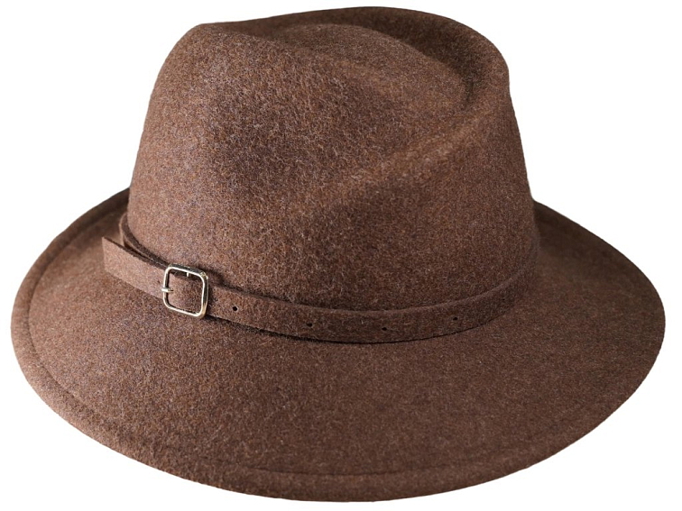 Dámský cestovní hnědý zimní klobouk Simone - Mayser