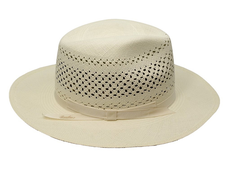 Luxusní panamský klobouk MEDEA - Borsalino - bílá stuha