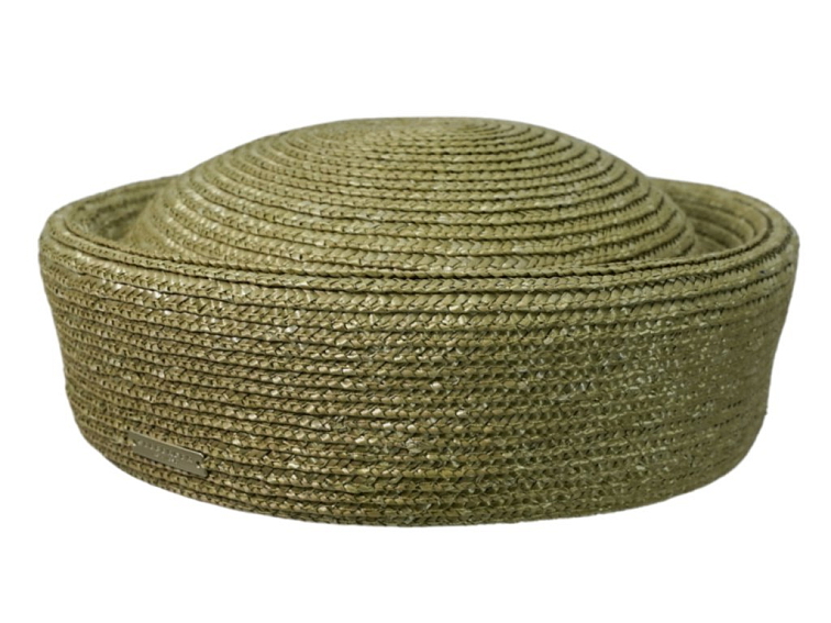 Dámský slaměný klobouček Seeberger - slaměná lodička zelená