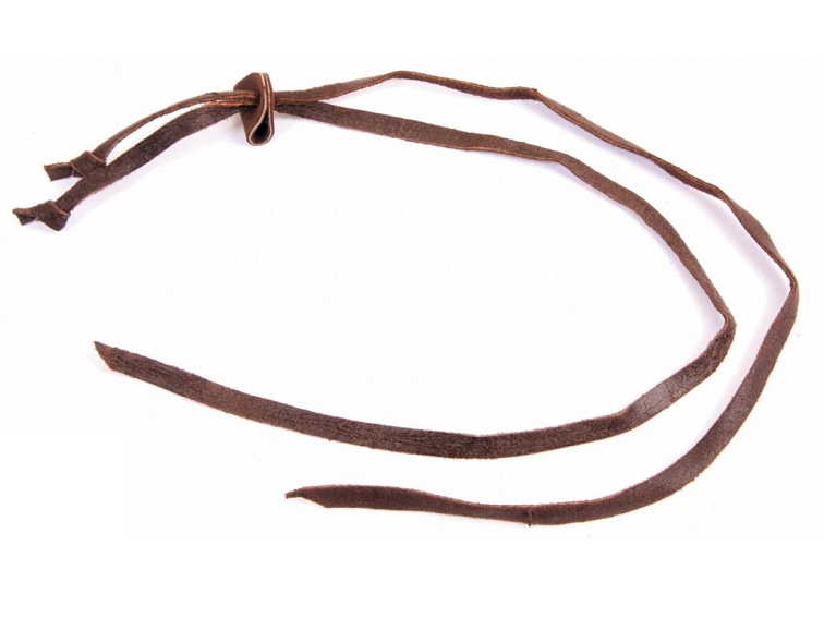 Šnůrka ke klobouku hnědá - CHINSTRAP