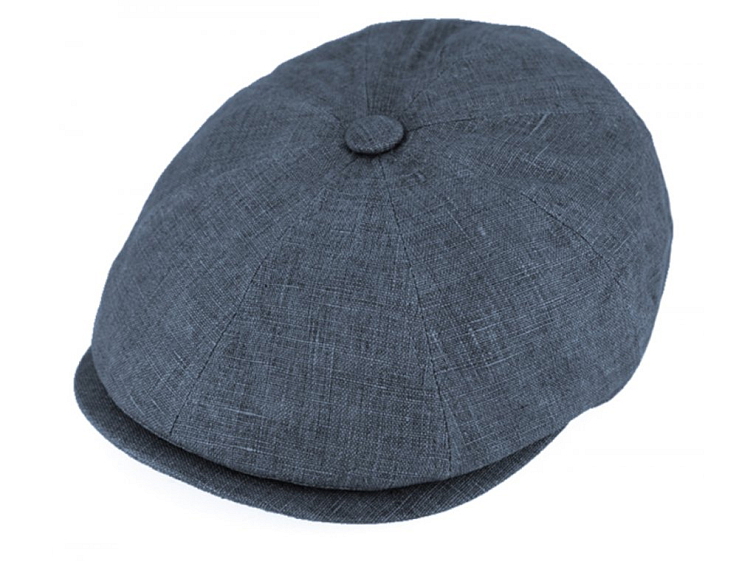 Lněná modrá bekovka 8-panel od Fiebig - Hatteras