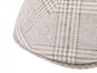 Pánská letní bekovka od Fiebig - len - béžová kostka