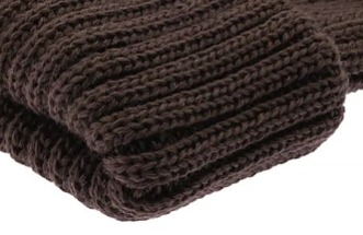 Hnědá unisex čepice CTH Ericson - 100 % vlna - Nelson Wool Knit