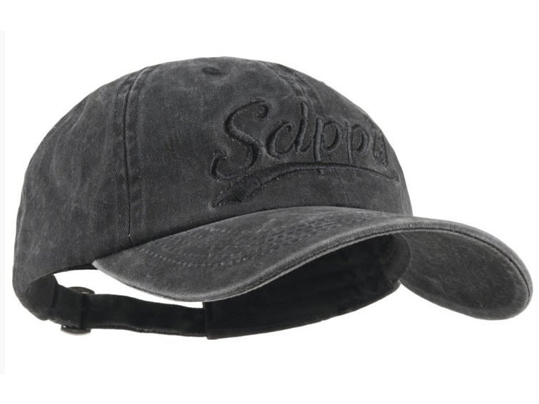 Australská černá kšiltovka z seprané bavlny - SCIPPIS CAP