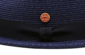 Modrý crushable (nemačkavý) letní klobouk Trilby - Mayser Maleo, UV faktor 80