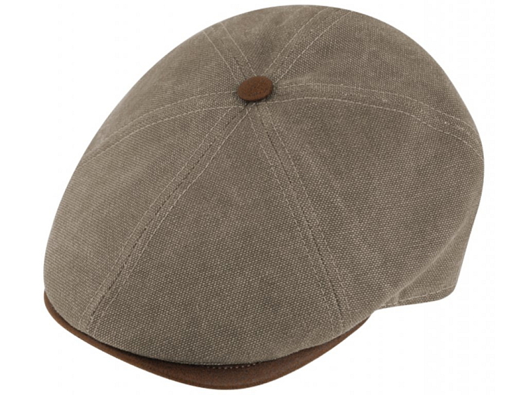Retro bekovka 6-panel od Fiebig bavlna - kanvas a kůže
