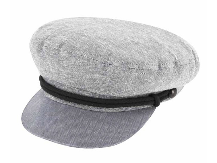 Námořnická kapitánka - Riders Cap Cotton - šedá bavlněná