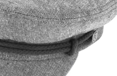 Námořnická kapitánka - Riders Cap Cotton - šedá bavlněná
