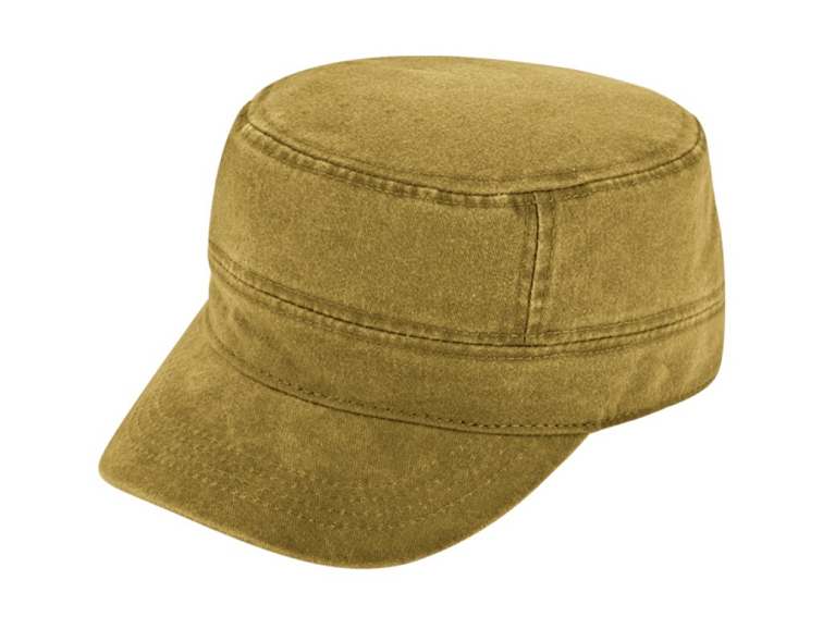 Vojenská kšiltovka - Army Cap - sepraná bavlna curry