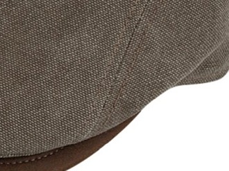 Retro bekovka driver cap od Fiebig - hnědý kanvas a kůže