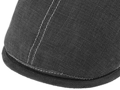 Pánská šedá letní bekovka s UV faktorem 50 - Fiebig since 1903 - 100 % len