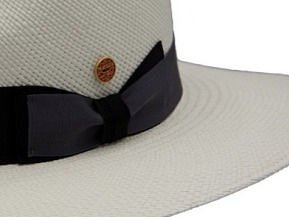 Luxusní panamský klobouk - klobouk Fedora - ručně pletený, UV faktor 80 - Ekvádorská panama - Mayser Nizza