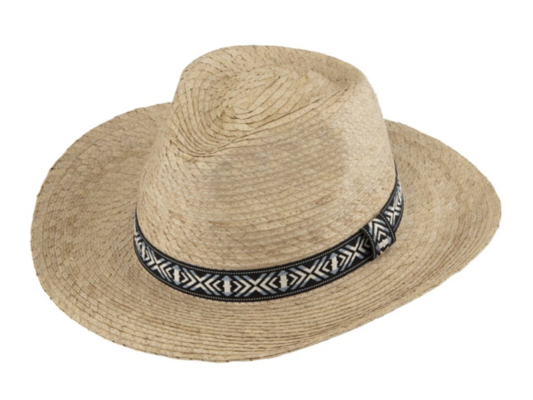 Slaměný klobouk Fiebig - Western - westernový klobouk s UV protection