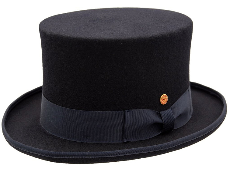 Luxusní modrý cylindr Mayser - Top Hat