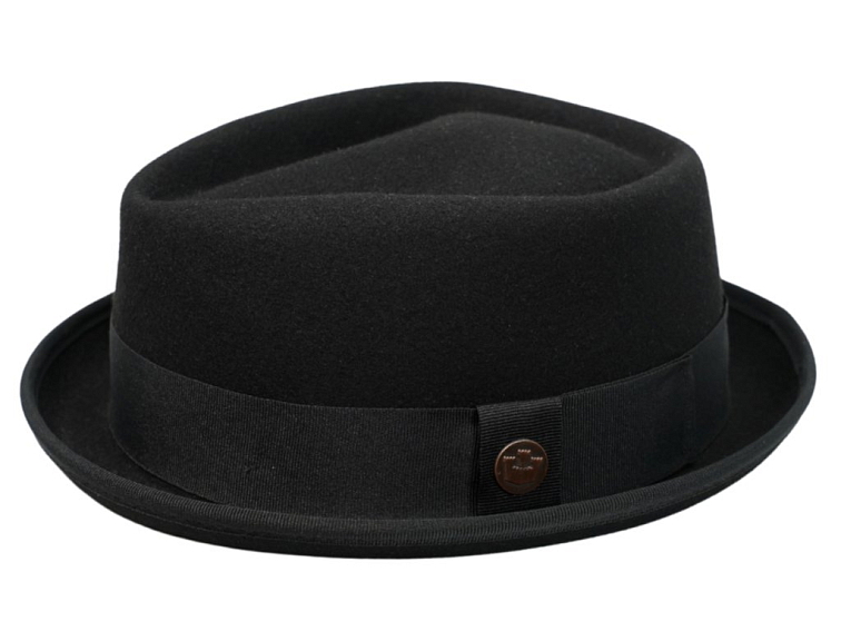 Černý pork pie klobouk s černou stuhou - Goorin Bros