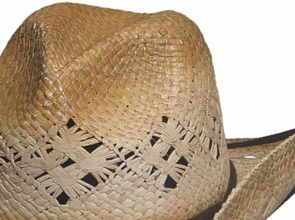 Longmire – westernový klobouk z raffie, přírodní