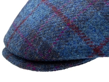 Pánská zimní modrá tweedová bekovka - Mayser - Sidney Harris Tweed