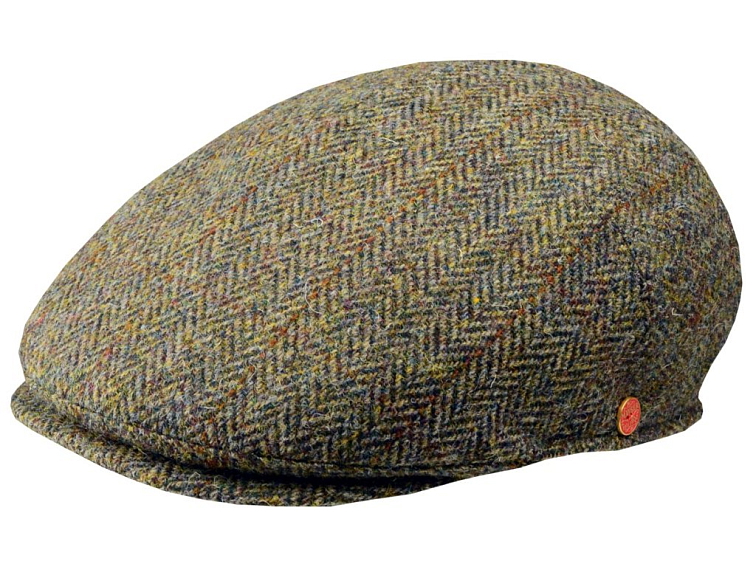 Pánská zimní zelená tweedová bekovka - Mayser - Sidney Harris Tweed