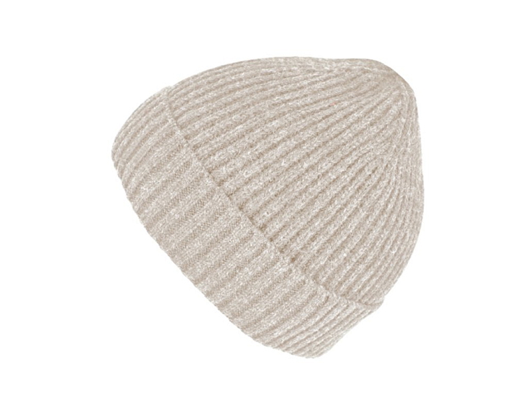 Unisex béžová čepice Fiebig s kašmírem