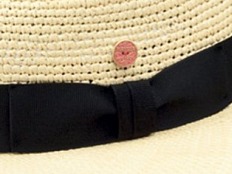 Luxusní panamský klobouk Fedora s černou stuhou - ručně pletený, UV faktor 80 - Ekvádorská crochet panama - Mayser Ricardo