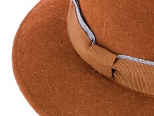 Dámský skořicový zimní plstěný klobouk od Fiebig - Lara