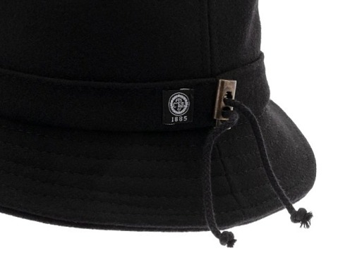 Zimní vlněný anglický klobouk (ušní klapky) - Menton Black Ian