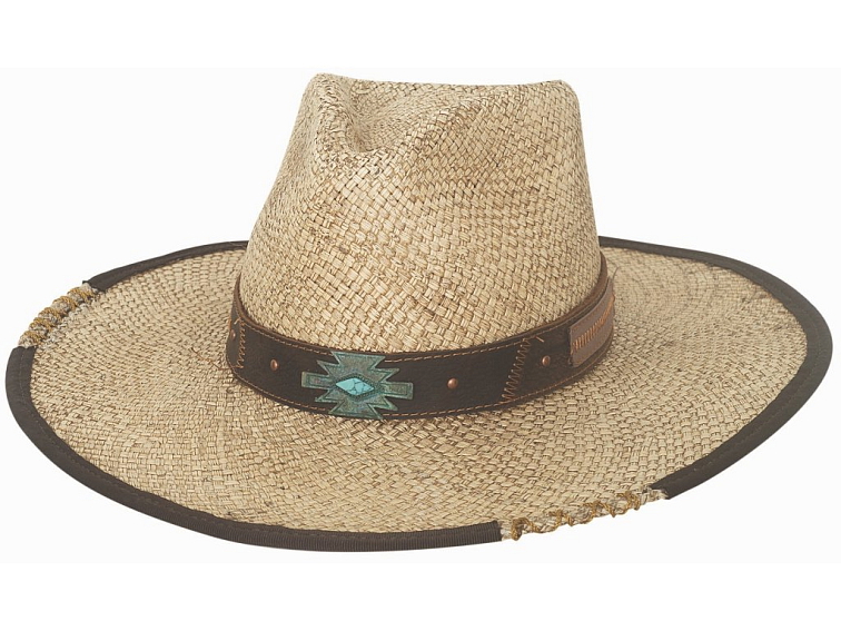 Westernový slaměný klobouk NO RULES