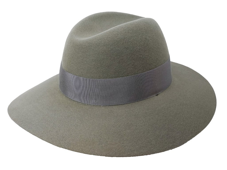 Dámský šedý klobouk Borsalino - Claudette