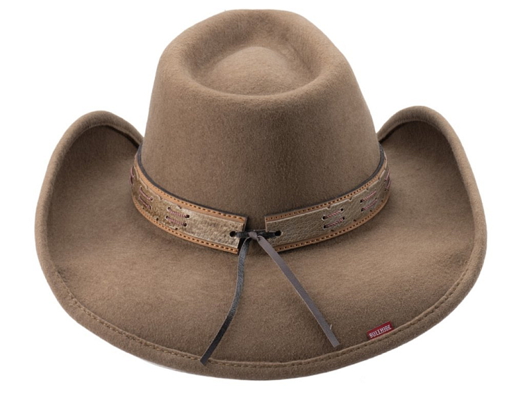 Westernový klobouk SKYNARD – vlněný s ozdobným páskem