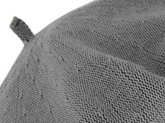 Bavlněný letní baret dámský - Flora - Šedá