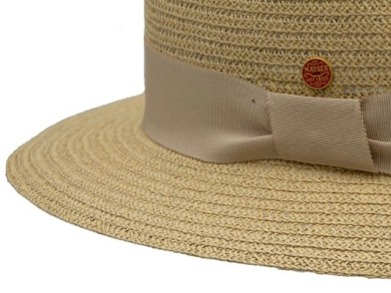 Béžový dámský klobouk Fedora - Mayser Nane