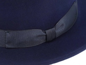 Kašmírový modrý luxusní klobouk Fiebig - limitovaná kolekce Fiebig