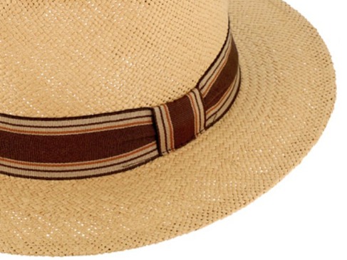 Letní béžový fedora klobouk od Fiebig - Traveller Fedora Tropez