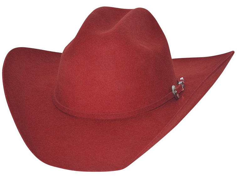 Westernový červený klobouk KINGMAN 4x