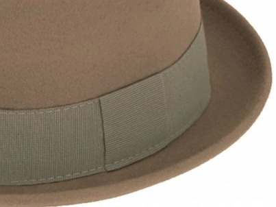 Plstěný klobouk porkpie - Fiebig - béžový klobouk