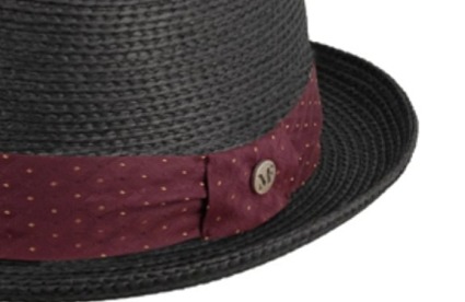 Letní černý porkpie klobouk od Fléchet