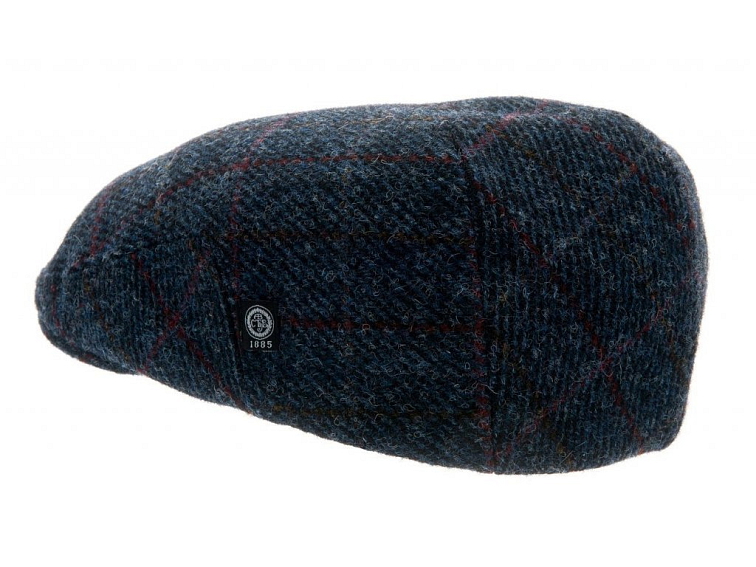 Zimní vlněná bekovka - driver cap od CTH Ericson - Blue Tweed