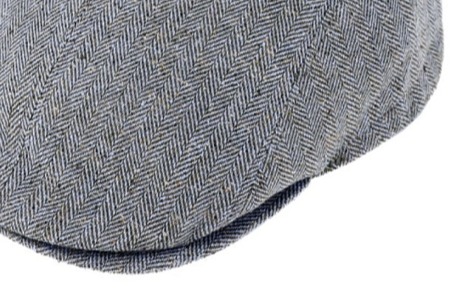 Luxusní hedvábní pánská letní bekovka -UV protection - Fiebig since 1903 - modrá