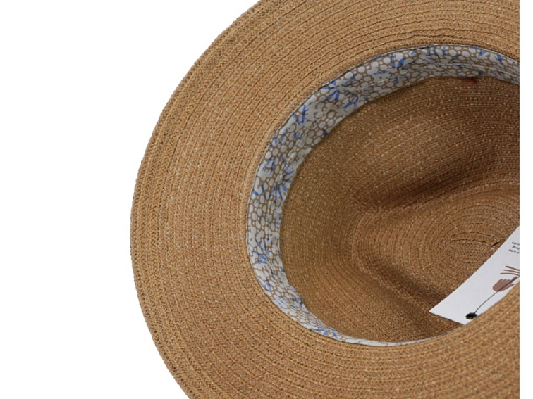 Slaměný crushable (nemačkavý) letní béžový klobouk Fedora - Mayser Gedeon