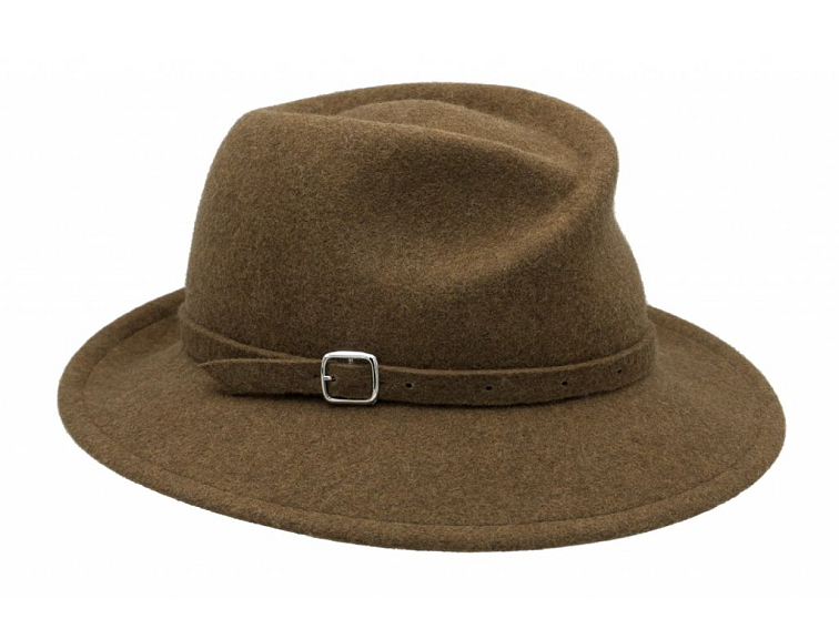 Dámský cestovní světle hnědý zimní klobouk Simone - Mayser