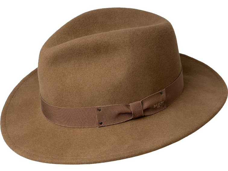 Cestovní béžový nemačkavý vlněný klobouk - Curtis LiteFelt®