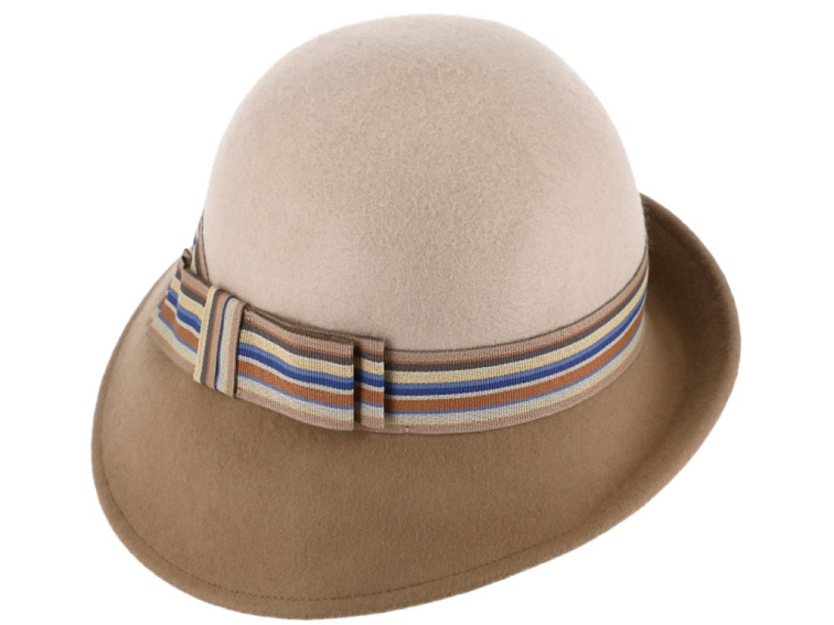 Dámský plstěný klobouček Cloche - Fiebig