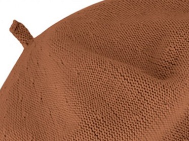 Bavlněný letní baret dámský - Flora - Hnědá