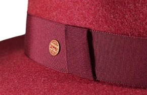 Dámský bordó nemačkavý fedora klobouk - Nane