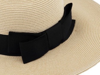 Letní dámský slaměný klobouk Fiebig s širokou krempou - Brim Hat Natur