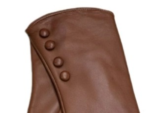 Dámské hnědé kožené rukavice vlněná podšívka - Carlsbad Hat